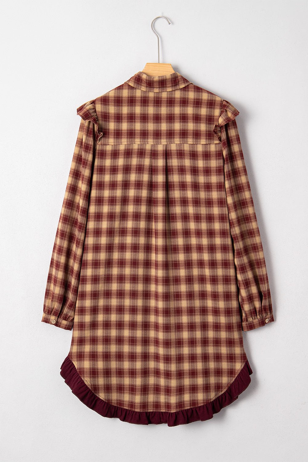 Novalee Mini Shirt Dress Long Sleeve Top - Hello Beautiful BoutiqueMini DressesThreaded Pear