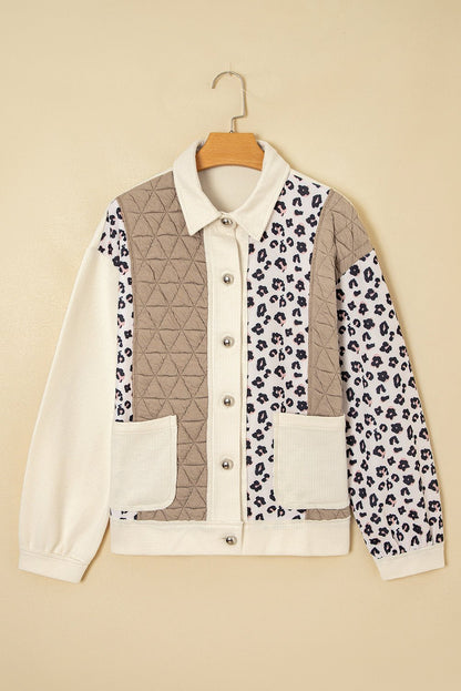 Novaza Quilted Patchwork Front Jacket - Hello Beautiful BoutiqueJacketsThreaded Pear