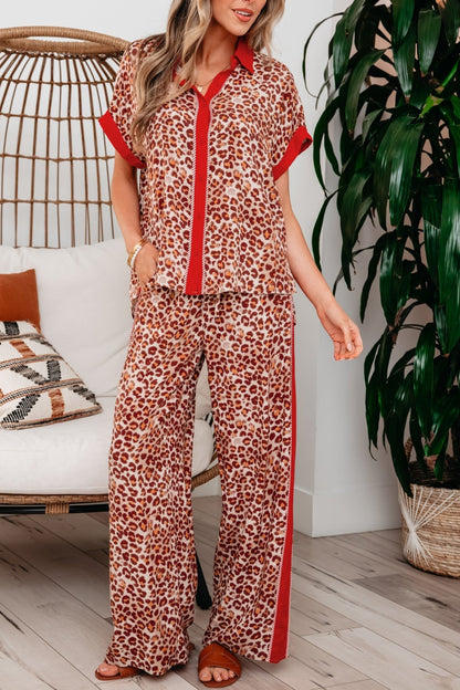 Nyla Contrast Lounge Set - Hello Beautiful BoutiquePant SetsThreaded Pear