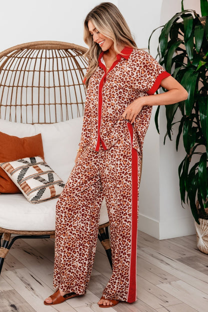 Nyla Contrast Lounge Set - Hello Beautiful BoutiquePant SetsThreaded Pear