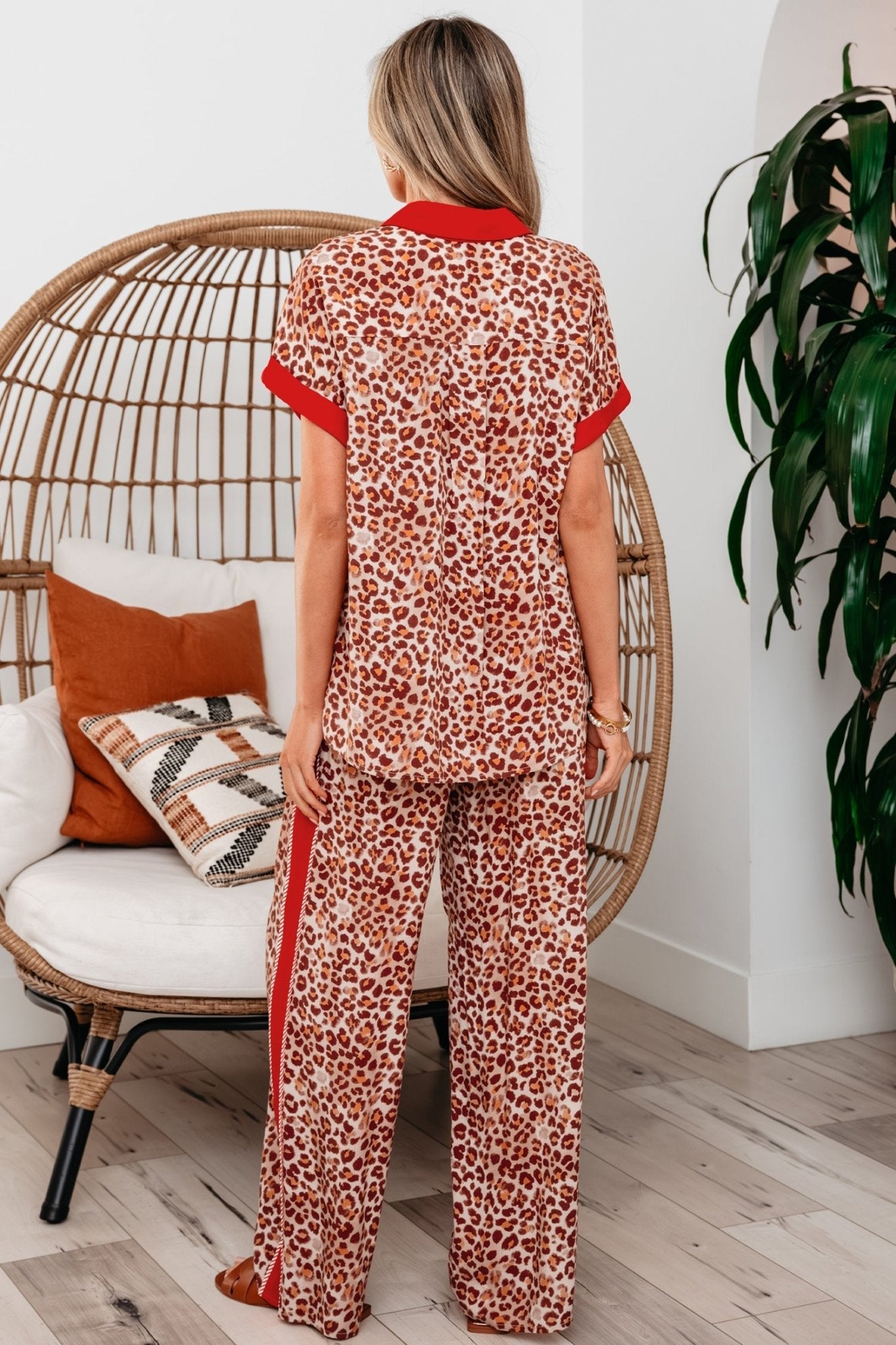 Nyla Contrast Lounge Set - Hello Beautiful BoutiquePant SetsThreaded Pear