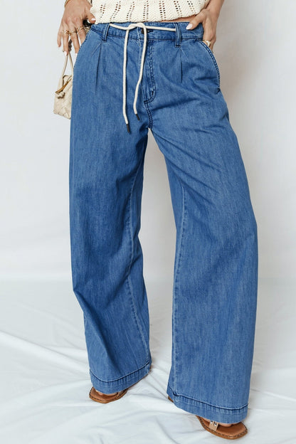 Oakleigh On Wide Leg Jeans - Hello Beautiful BoutiqueJeansThreaded Pear