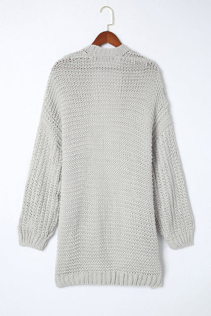 Oakley Shoulder Puff Sleeve Cardigan - Hello Beautiful BoutiqueCardigansThreaded Pear
