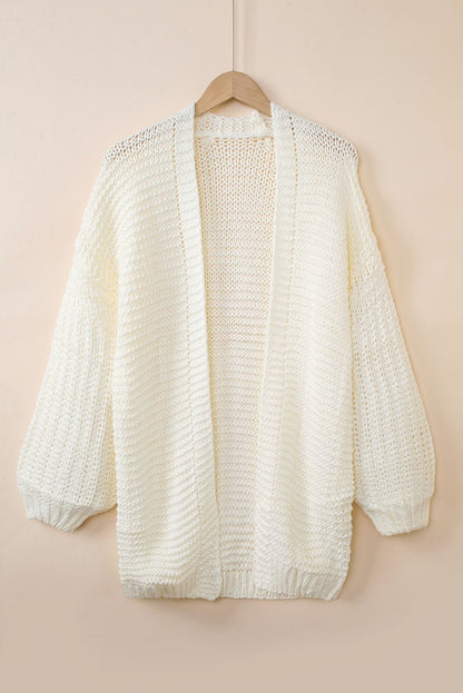 Oakley Shoulder Puff Sleeve Cardigan - Hello Beautiful BoutiqueCardigansThreaded Pear