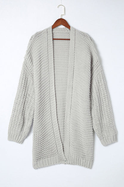 Oakley Shoulder Puff Sleeve Cardigan - Hello Beautiful BoutiqueCardigansThreaded Pear