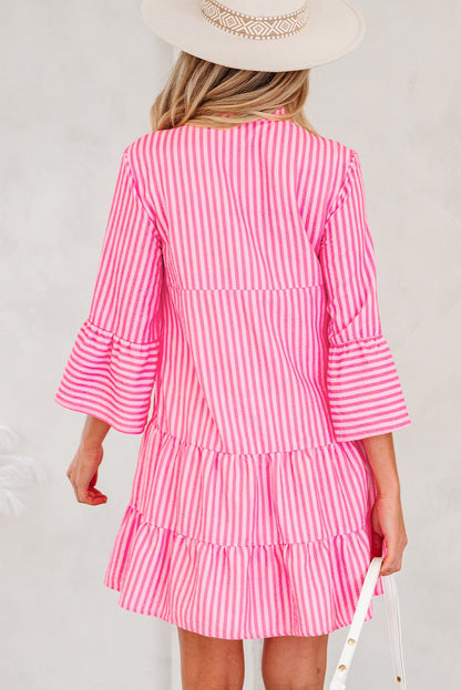 Oaklynn Tiered Flowy Mini Dress - Hello Beautiful BoutiqueMini DressesThreaded Pear
