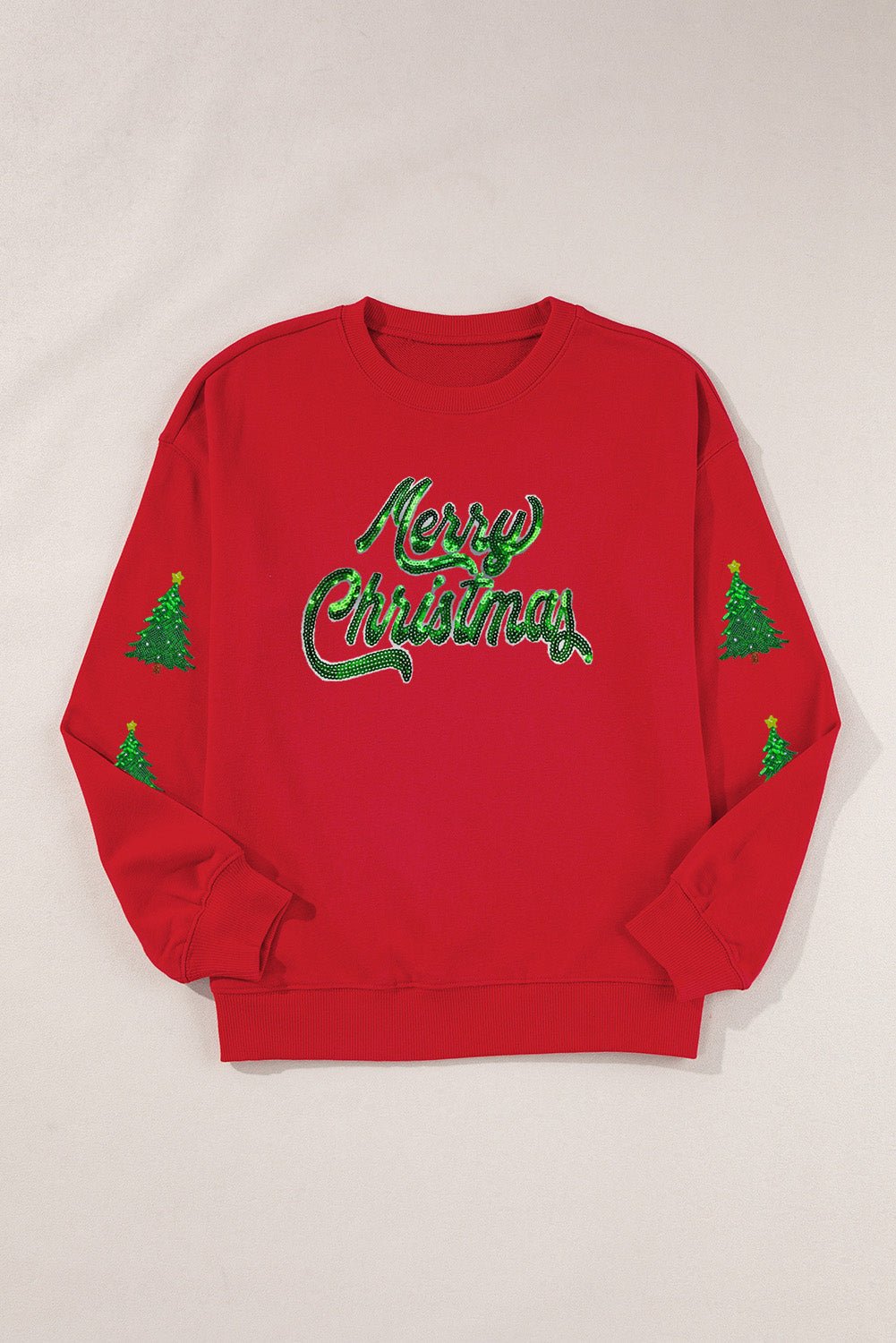 Ocean Patched Pattern Festive Sweatshirt - Hello Beautiful BoutiqueGraphic SweatshirtsThreaded Pear