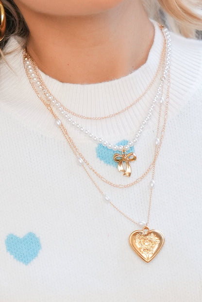 Ocean Pearl Beading Multilayer Necklace - Hello Beautiful BoutiqueJewelryThreaded Pear
