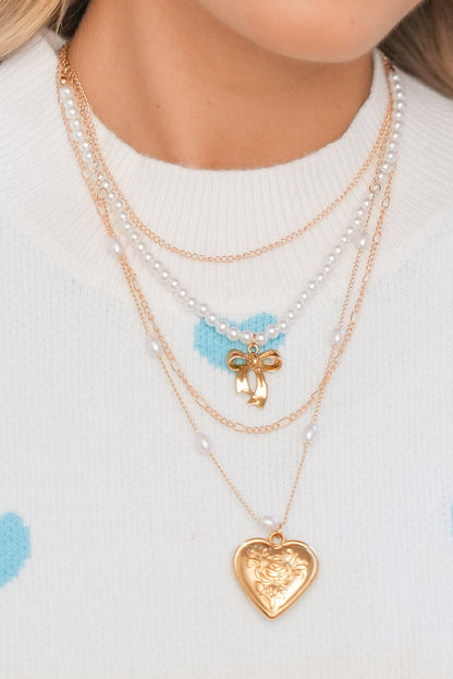 Ocean Pearl Beading Multilayer Necklace - Hello Beautiful BoutiqueJewelryThreaded Pear
