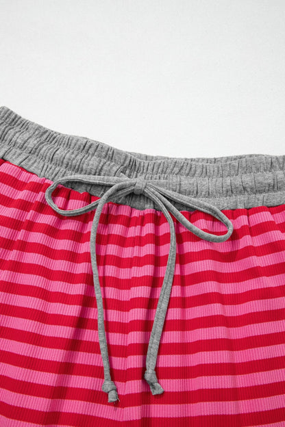 Ocean Waist Casual Ribbed Shorts - Hello Beautiful BoutiqueCasual ShortsThreaded Pear