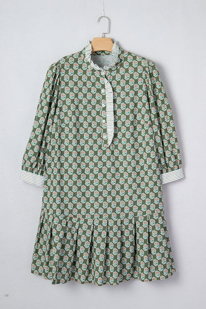 Olivia 4 Sleeve Floral PLUS Dress - Hello Beautiful BoutiquePlus Size Mini DressesThreaded Pear