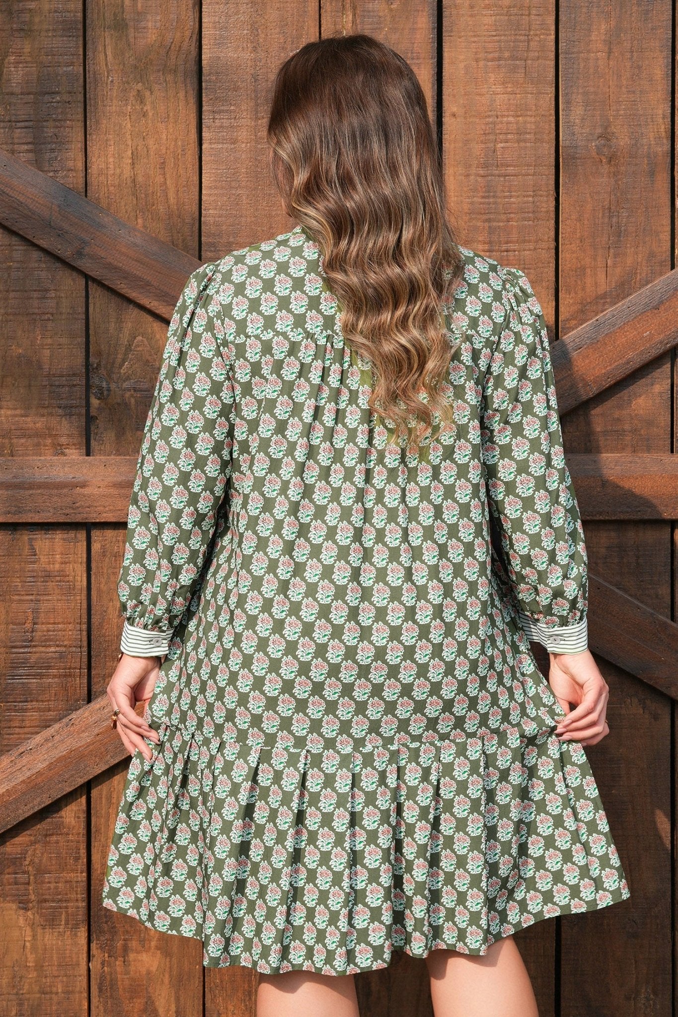 Olivia 4 Sleeve Floral PLUS Dress - Hello Beautiful BoutiquePlus Size Mini DressesThreaded Pear