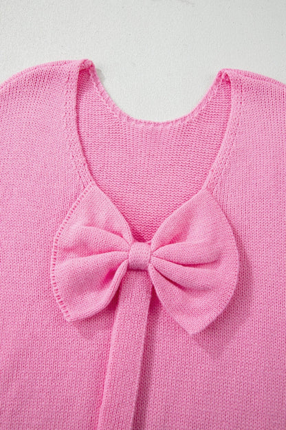 Olivia Backless Bubble Sleeve Sweater - Hello Beautiful BoutiqueSweatersThreaded Pear