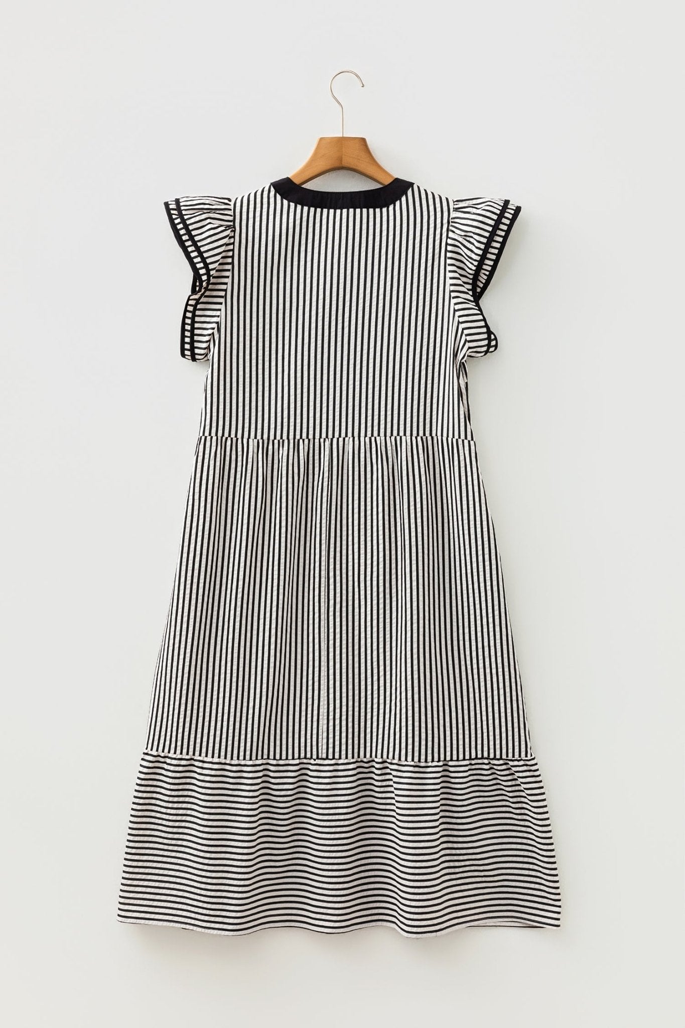 Opal Contrast Trim Midi Dress - Hello Beautiful BoutiqueMidi DressesThreaded Pear