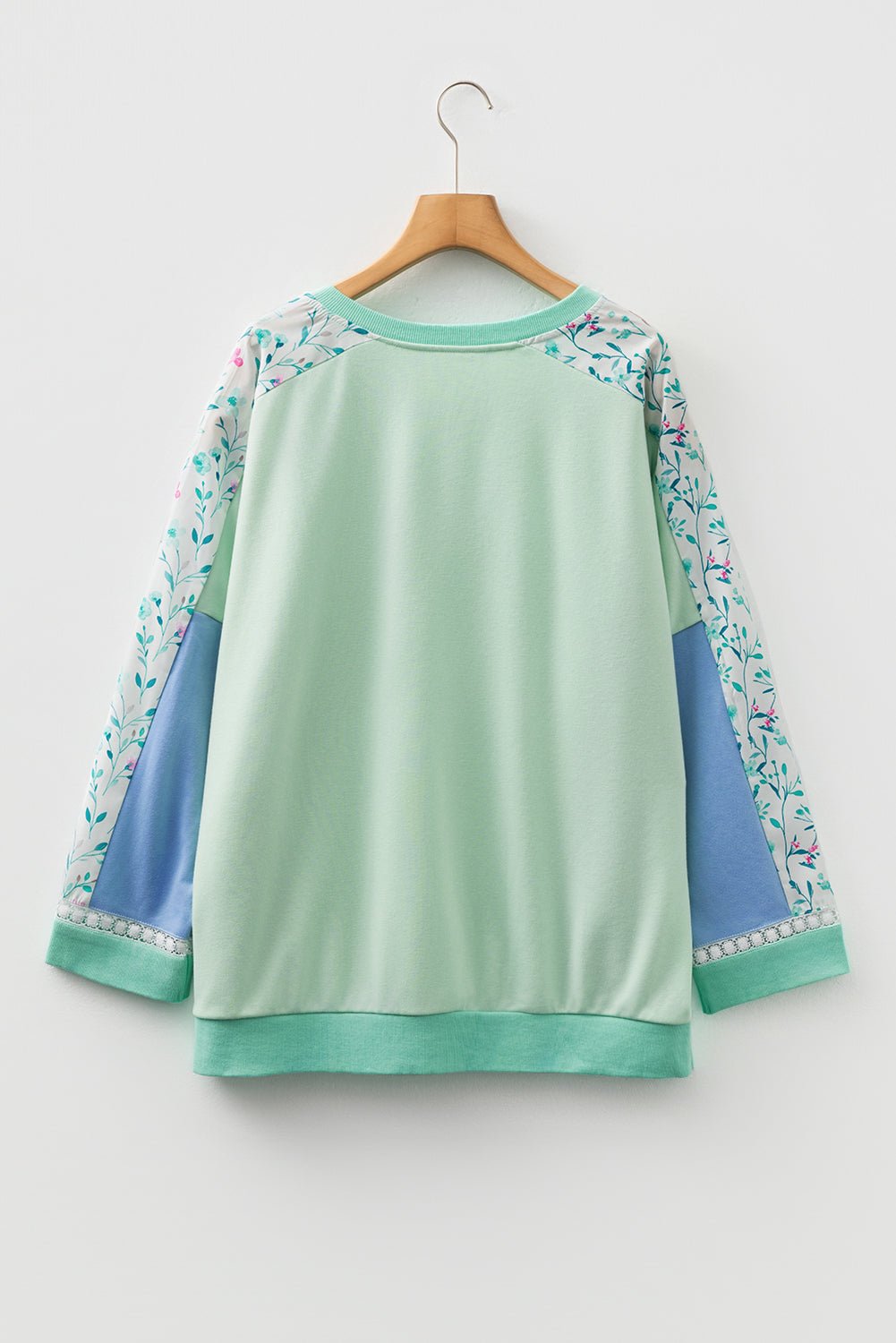 Opal Sleeve Notched top Long Sleeve PLUS Top - Hello Beautiful BoutiquePlus Size Long Sleeve TopsThreaded Pear
