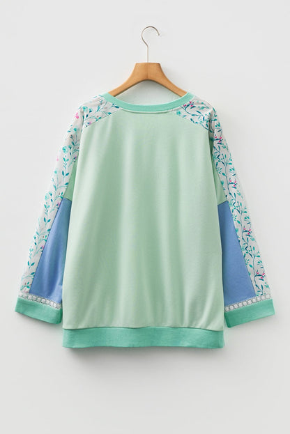 Opal Sleeve Notched top Long Sleeve PLUS Top - Hello Beautiful BoutiquePlus Size Long Sleeve TopsThreaded Pear