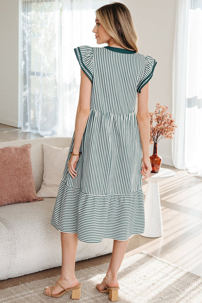 Ophelia Contrast Trim Midi Dress - Hello Beautiful BoutiqueMidi DressesThreaded Pear