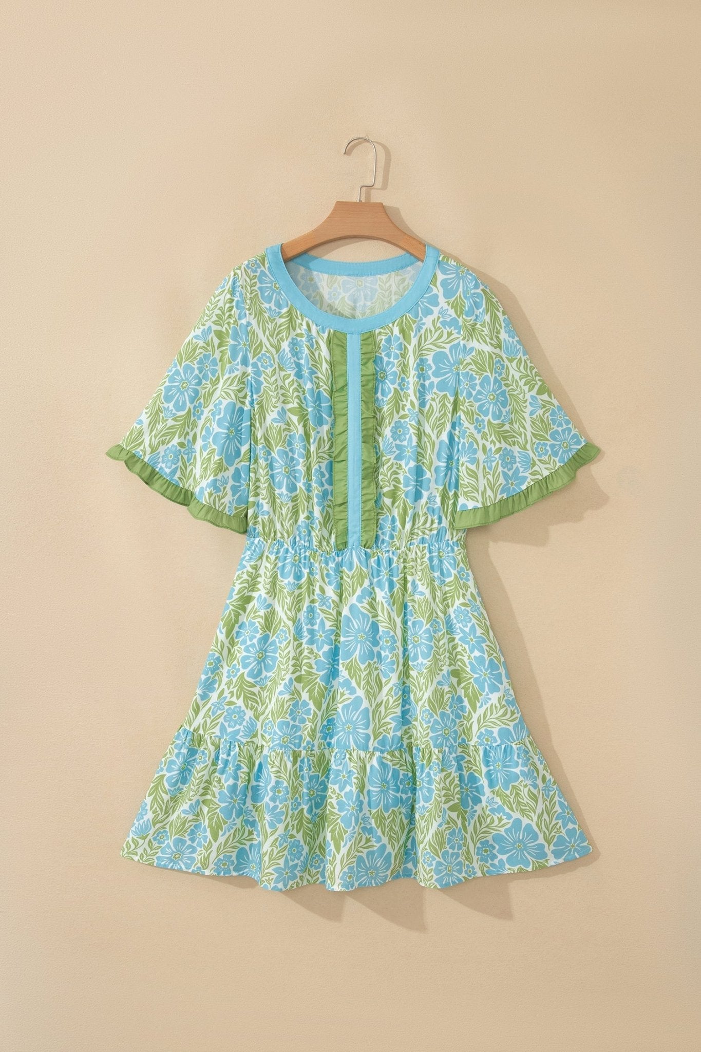 Ophelia Short Sleeve Mini Dress - Hello Beautiful BoutiqueFloral DressesThreaded Pear