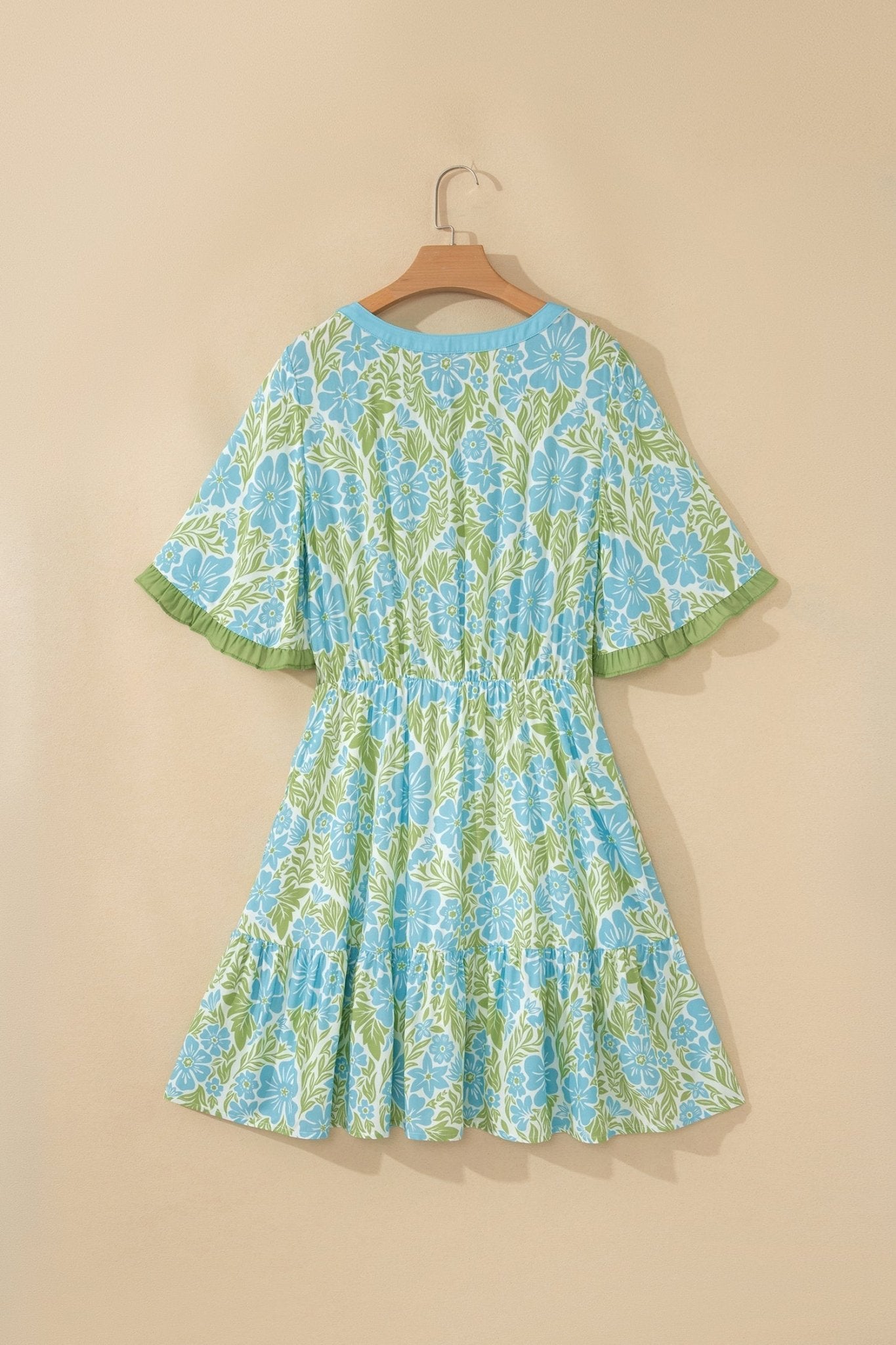 Ophelia Short Sleeve Mini Dress - Hello Beautiful BoutiqueFloral DressesThreaded Pear