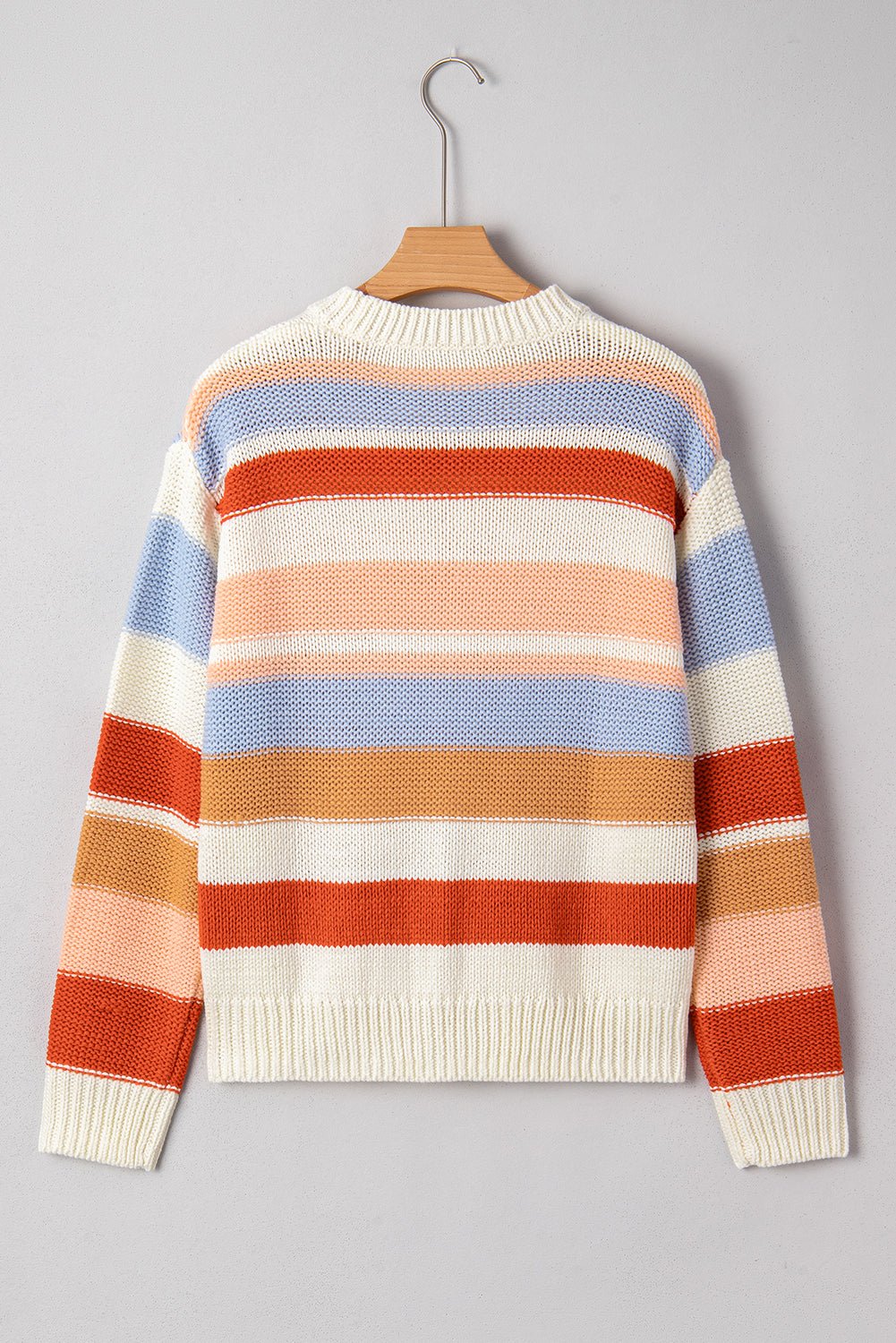 Oragita Colorblock Drop Shoulder Sweater - Hello Beautiful BoutiqueSweatersThreaded Pear