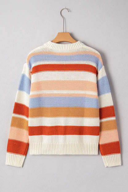 Oragita Colorblock Drop Shoulder Sweater - Hello Beautiful BoutiqueSweatersThreaded Pear