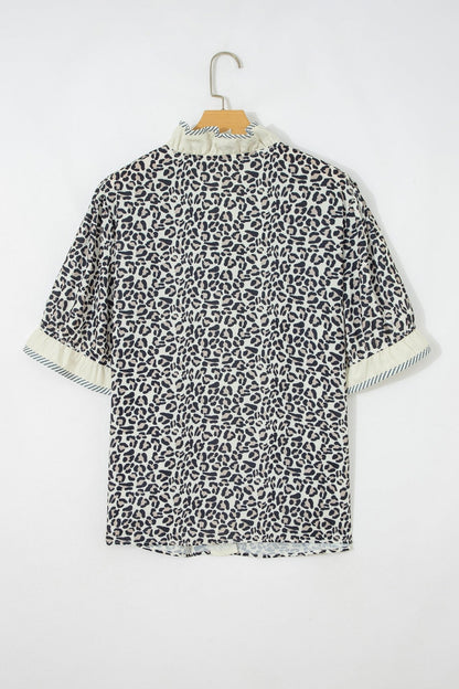 Paige Frilled Short Sleeve PLUS Blouse - Hello Beautiful BoutiquePlus Size Blouses & ShirtsThreaded Pear