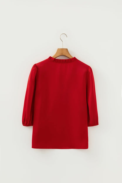 Paislee 3 4 Sleeve Blouse - Hello Beautiful BoutiqueBlouses & ShirtsThreaded Pear