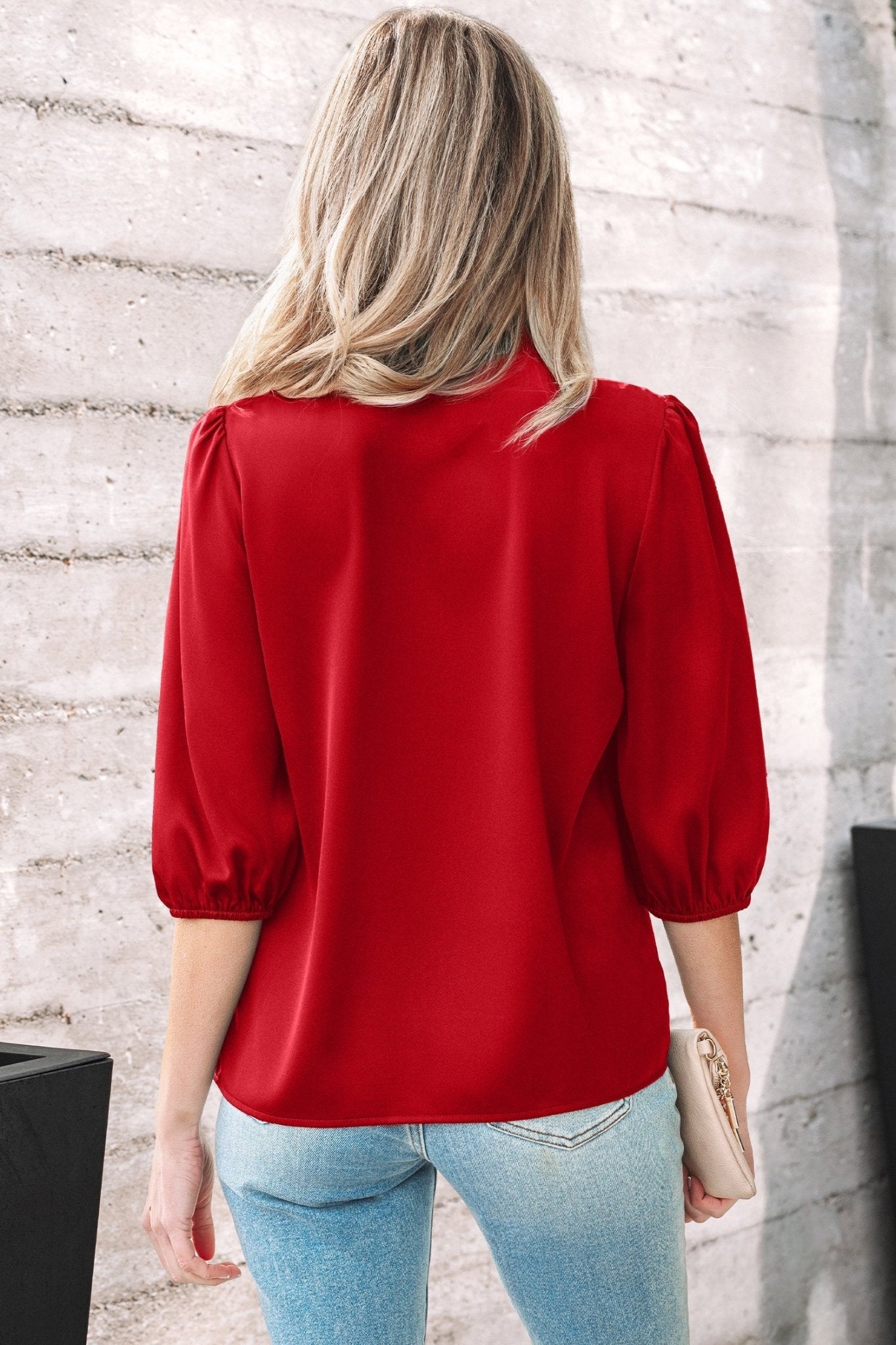Paislee 3 4 Sleeve Blouse - Hello Beautiful BoutiqueBlouses & ShirtsThreaded Pear