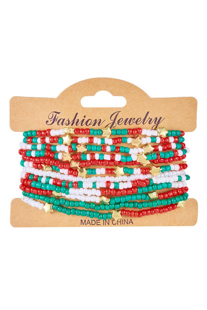 Paislee Christmas Fashion Bracelet Set - Hello Beautiful BoutiqueJewelryThreaded Pear