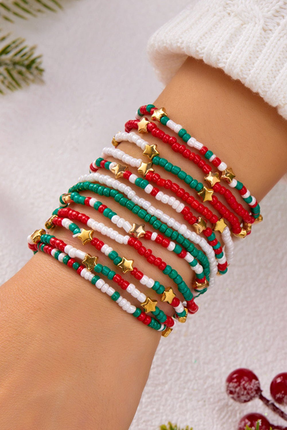 Paislee Christmas Fashion Bracelet Set - Hello Beautiful BoutiqueJewelryThreaded Pear