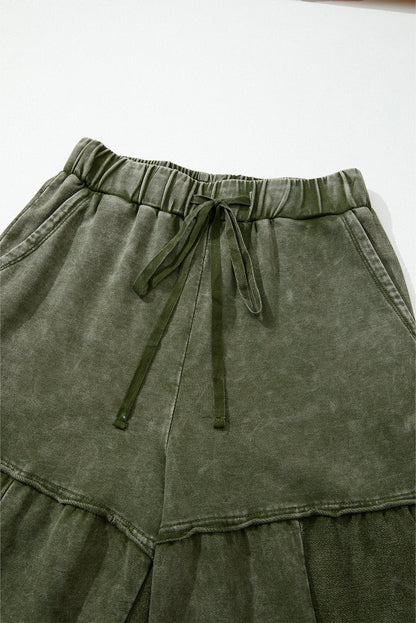 Paisley Leg Patchwork Drawstring Pants - Hello Beautiful BoutiquePants & CulotteThreaded Pear