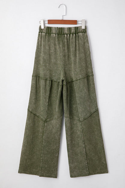 Paisley Leg Patchwork Drawstring Pants - Hello Beautiful BoutiquePants & CulotteThreaded Pear