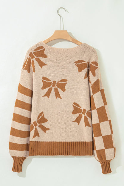 Palie Sleeve Drop Shoulder Sweater - Hello Beautiful BoutiqueSweatersThreaded Pear