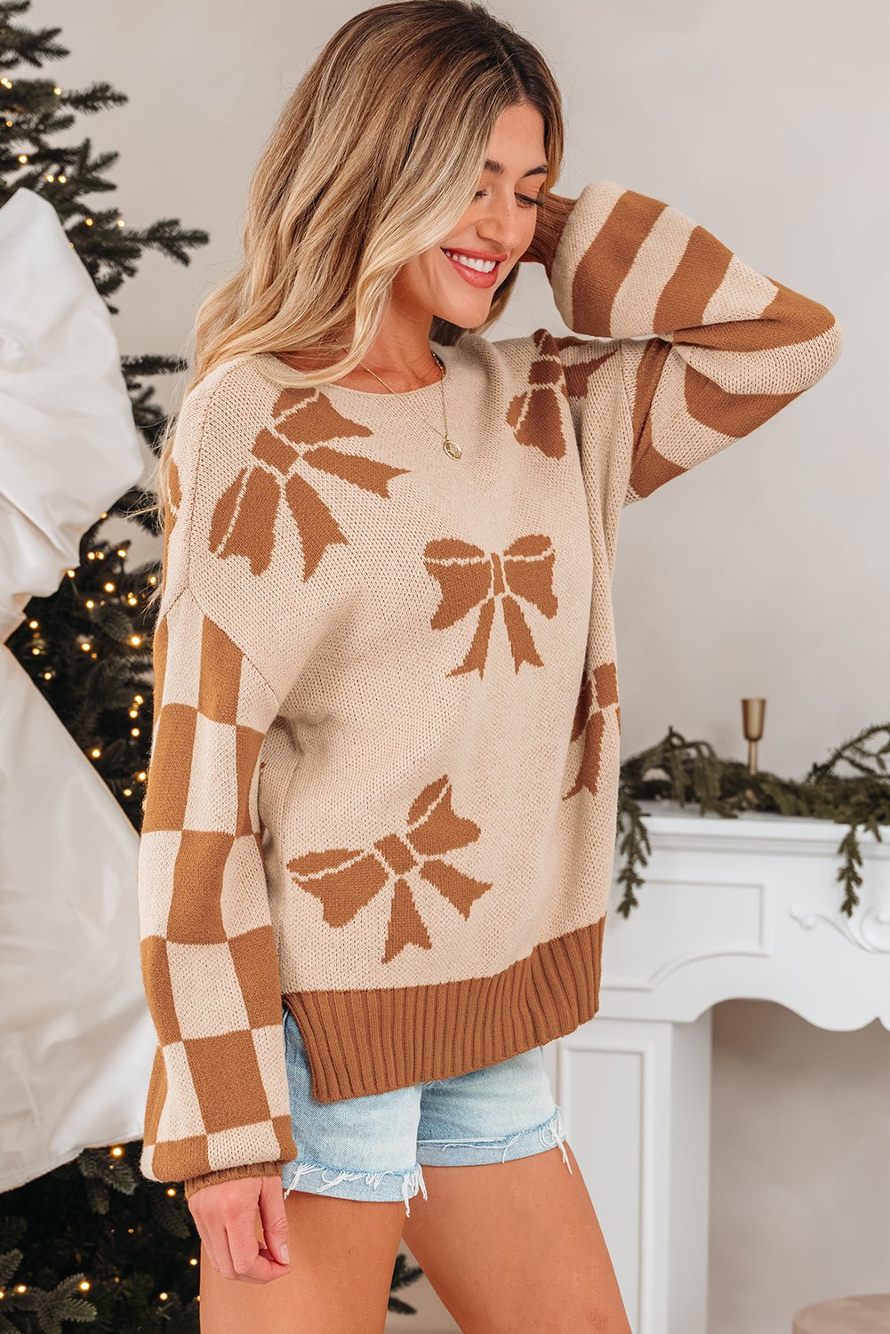Palie Sleeve Drop Shoulder Sweater - Hello Beautiful BoutiqueSweatersThreaded Pear