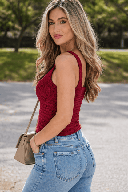 Parker Pointelle Slim Fit Sweater - Hello Beautiful BoutiqueThreaded Pear