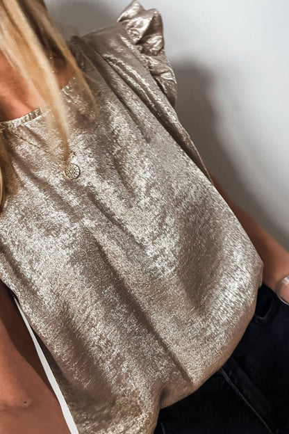 Parker Ruffle Trim Sleeveless Top - Hello Beautiful BoutiqueTank TopsThreaded Pear