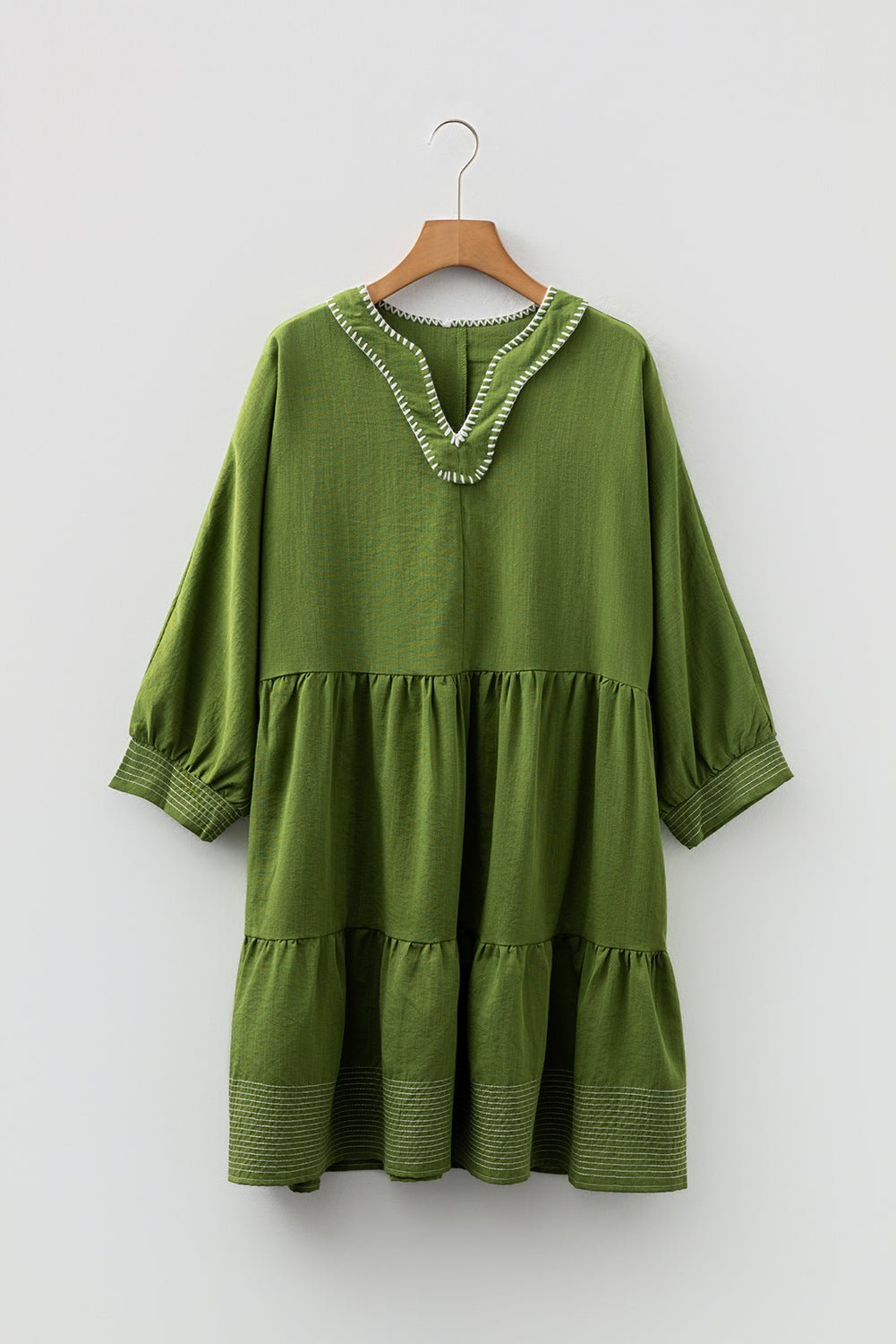 Patara Sleeve Tiered Mini Dress - Hello Beautiful BoutiqueMini DressesThreaded Pear