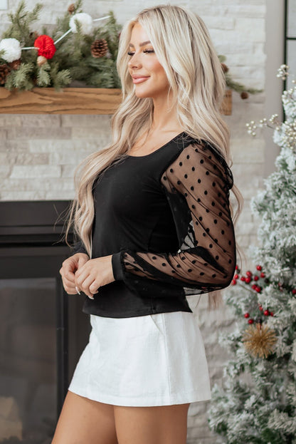 Paulina Ribbed Square Slim Top - Hello Beautiful BoutiqueLong Sleeve TopsThreaded Pear