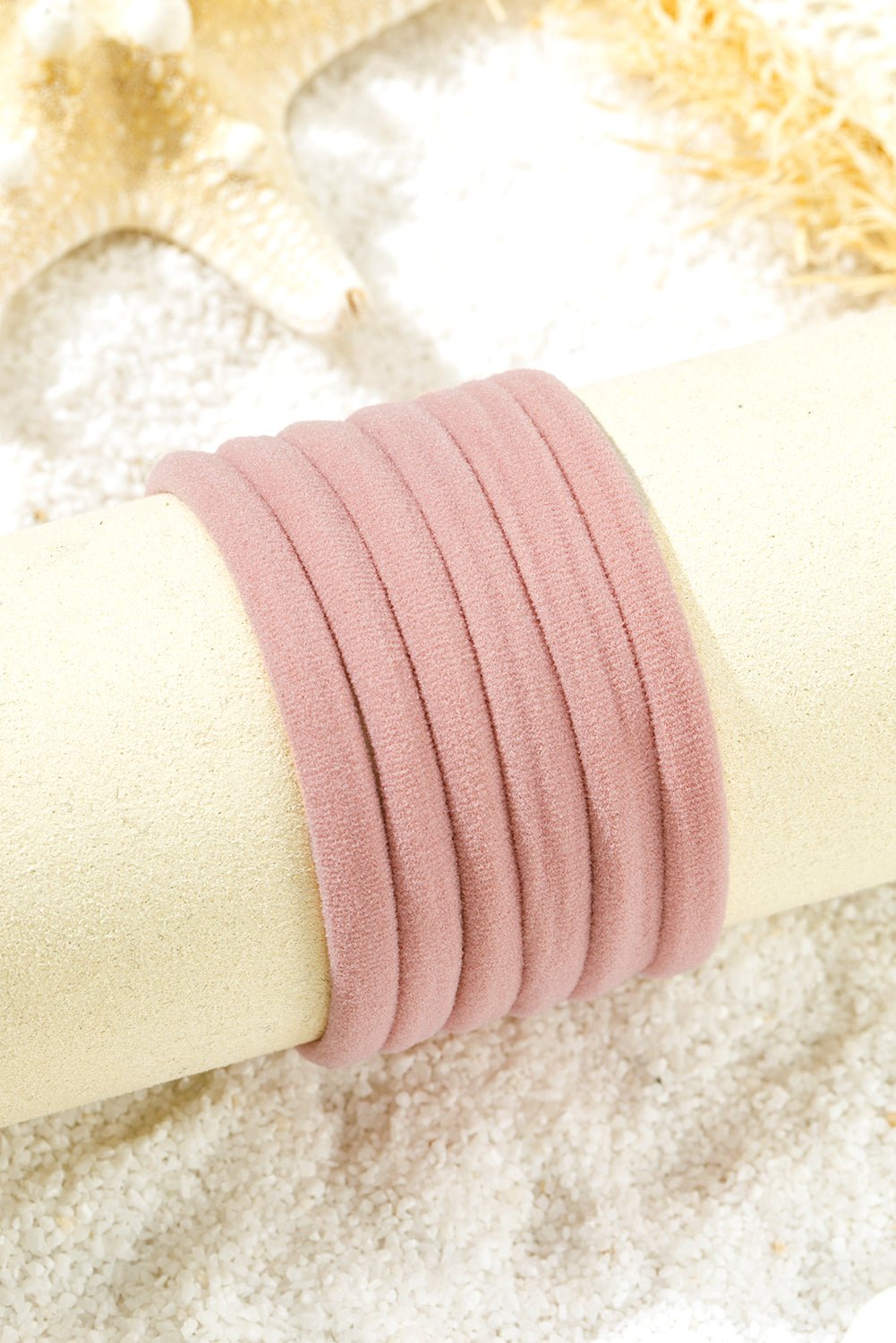 Peach Blossom Solid Hair Tie - Hello Beautiful BoutiqueHeadwearThreaded Pear