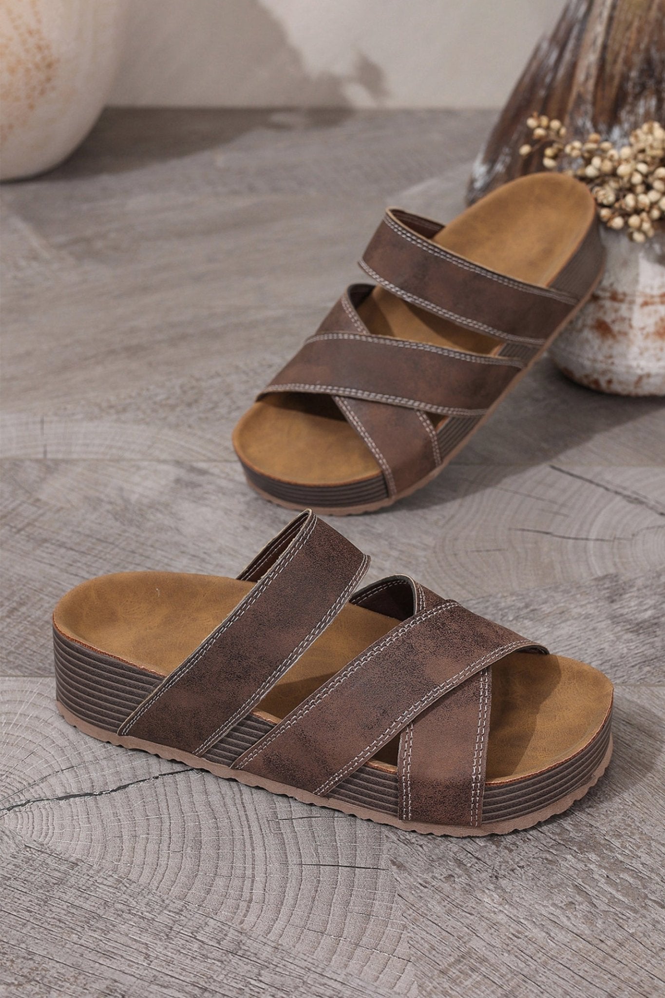 Pearl Band Retro Platform Slippers - Hello Beautiful BoutiqueSlippersThreaded Pear