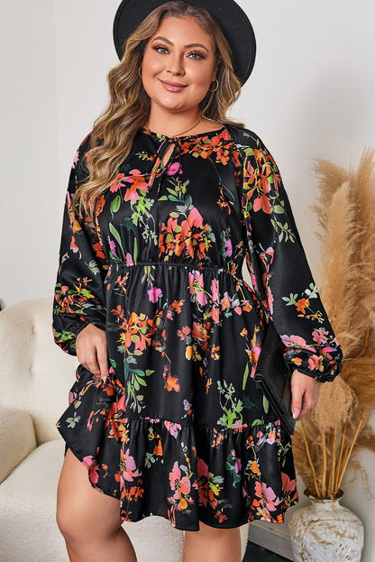 Pearl Long Sleeve Mini PLUS Dress - Hello Beautiful BoutiquePlus Size Mini DressesThreaded Pear