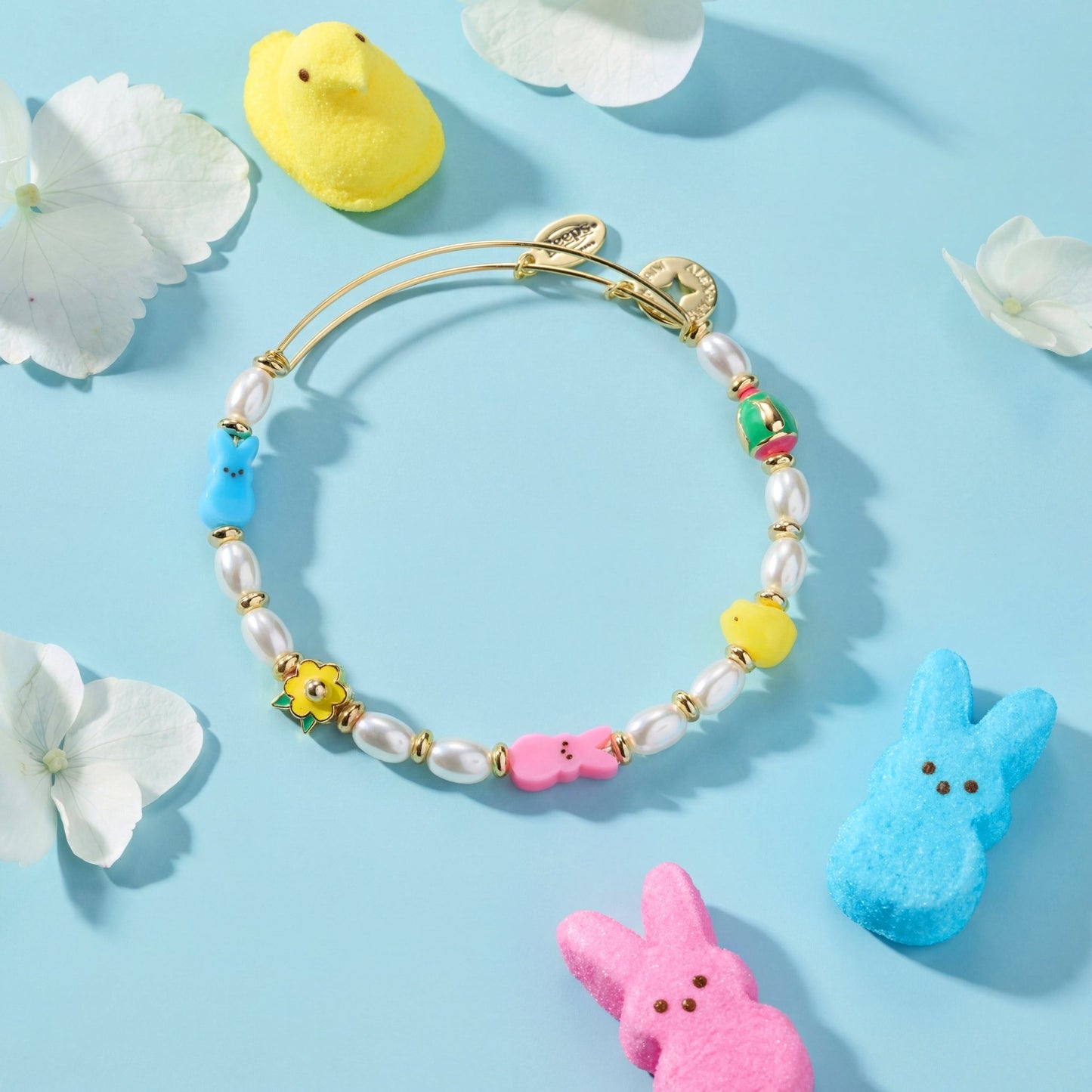 PEEPS® Chick and Bunny Beaded Bangle - Hello Beautiful BoutiqueBraceletsALEX AND ANI