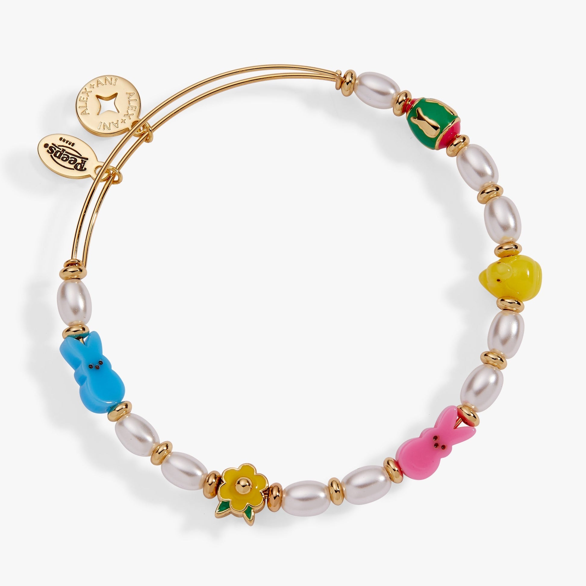 PEEPS® Chick and Bunny Beaded Bangle - Hello Beautiful BoutiqueBraceletsALEX AND ANI