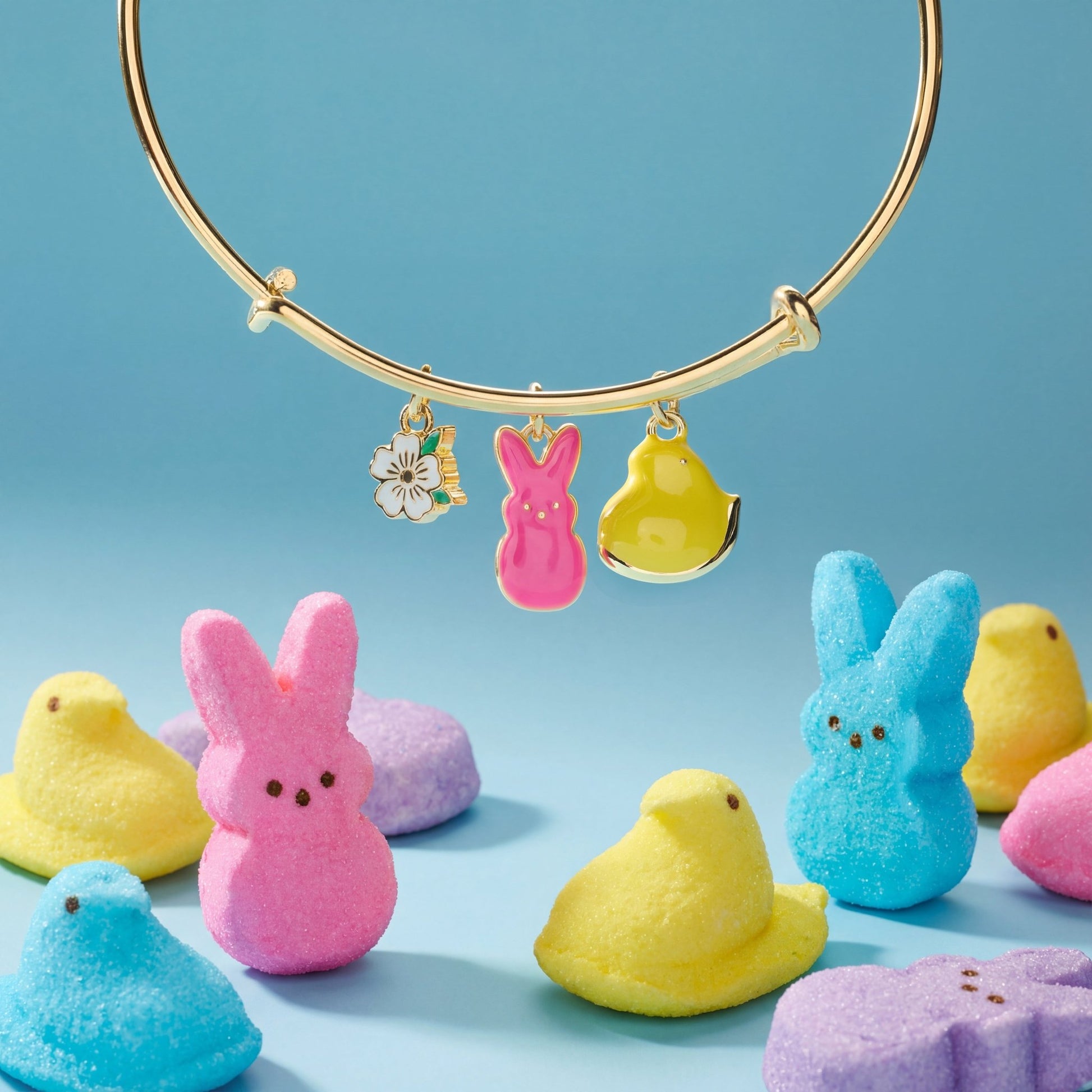 PEEPS® Chick and Bunny Multi Charm Bangle - Hello Beautiful BoutiqueBraceletsALEX AND ANI