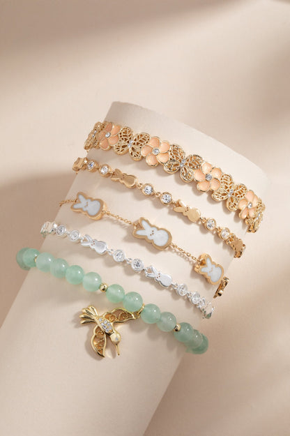 PEEPS® Pearlized Bunny Charm Bracelet - Hello Beautiful BoutiqueBraceletsALEX AND ANI
