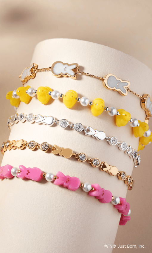 PEEPS® Pearlized Bunny Charm Bracelet - Hello Beautiful BoutiqueBraceletsALEX AND ANI
