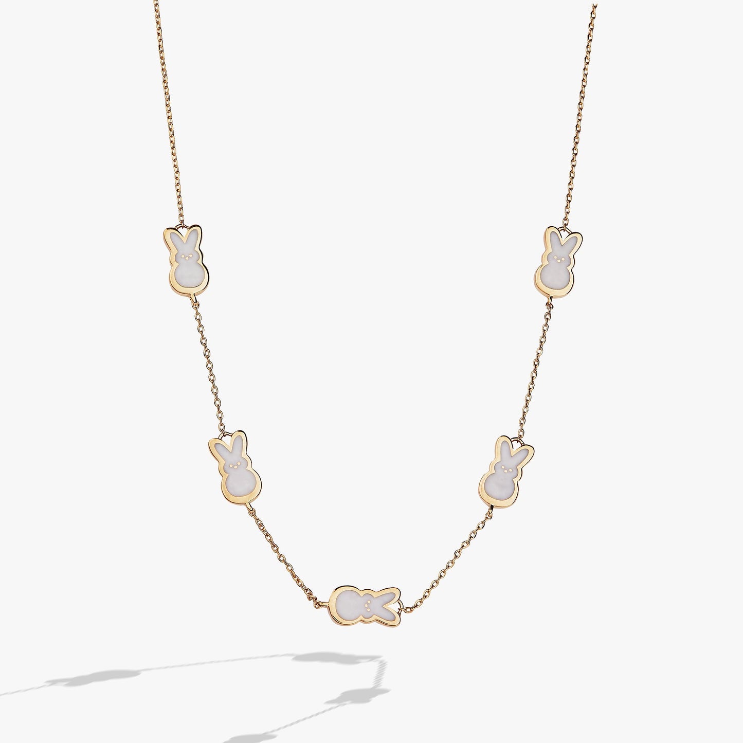 PEEPS® Pearlized Bunny Charm Necklace - Hello Beautiful BoutiqueNecklacesALEX AND ANI
