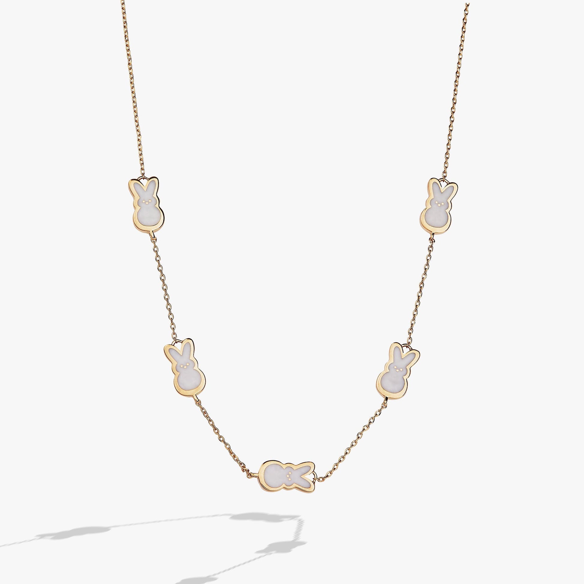 PEEPS® Pearlized Bunny Charm Necklace - Hello Beautiful BoutiqueNecklacesALEX AND ANI