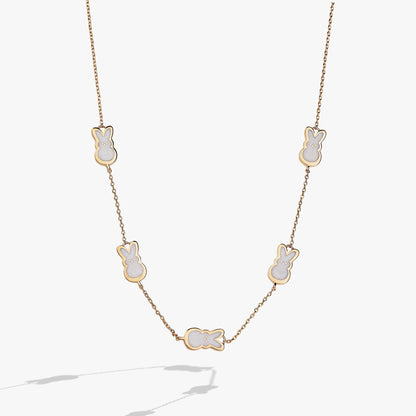 PEEPS® Pearlized Bunny Charm Necklace - Hello Beautiful BoutiqueNecklacesALEX AND ANI