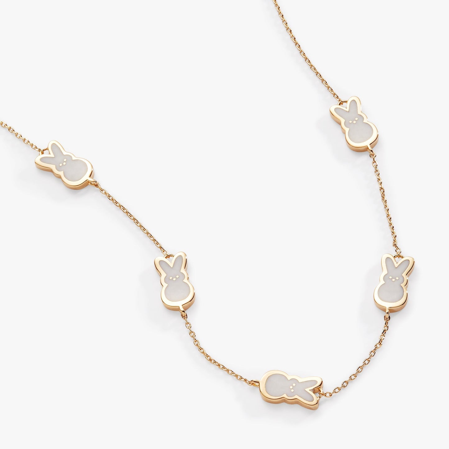 PEEPS® Pearlized Bunny Charm Necklace - Hello Beautiful BoutiqueNecklacesALEX AND ANI